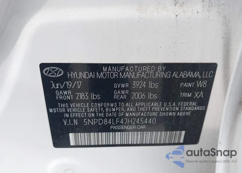 2018 Hyundai Elantra Sel from USA, damaged, VIN 5NPD84LF4JH245440